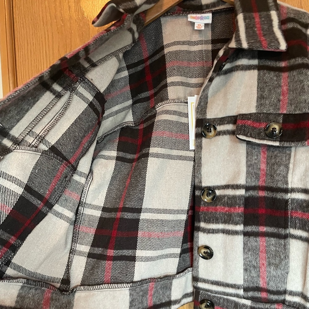 LulaRoe plaid Berlin jacket Size XS - Picture 8 of 10